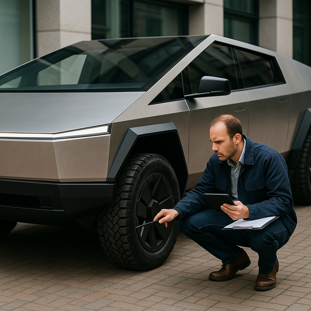 خطوات عملية اعتماد Cybertruck