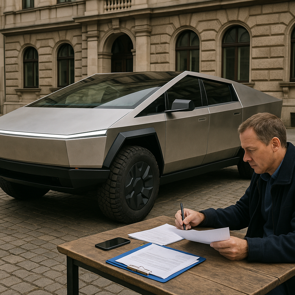 Cybertrucki registreerimine ja kindlustamine Poolas